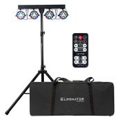 Eliminator Lighting Mini Par Bar Portable LED Par Can Lighting System