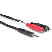 Hosa Technology Stereo 3.5mm Male to 2 x RCA Male Y-Cable (3')