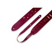 Levy's Classics Series Galaxy Punch Out Guitar Bass Strap, Burgundy M12GSC-BRG