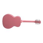 Luna Aurora Borealis 3/4-Size Acoustic Guitar - Pink Pearl