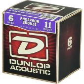 Dunlop Phosphor Bronze Acoustic Guitar Strings Medium Light 6-Pack