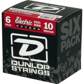 Dunlop Nickel Plated Steel Electric Guitar Strings Medium 6-Pack