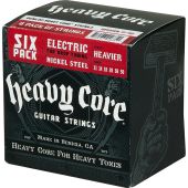 Dunlop Nickel Plated Steel Heavy Core Electric Guitar Strings Heavier 6 Pack