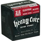 Dunlop Nickel Plated Steel Heavy Core Electric Guitar Strings Heavier 6 Pack