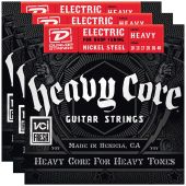 Dunlop 3 sets of DHCN1048 Heavy Core 6/SET Electric Strings