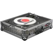 Odyssey Diamond Plated Turntable Case w/ Anti-Vibration Foam Design Interior