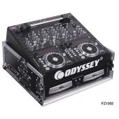 Odyssey Pro Rack Case, 10 Unit Top Rack, 2 Unit Bottom Rack