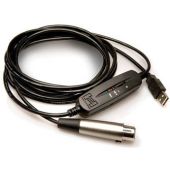 Hosa TRACKLINK Microphone to USB Interface, XLR3F to USB Type A, 10 ft