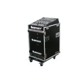 Odyssey 10U Top Slanted 14U Vertical Pro Combo Rack with Wheels