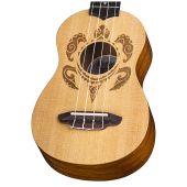 Luna Guitars - Uke HONU Turtle Spruce Soprano w/Gigbag