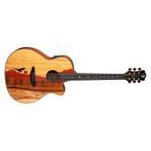 Luna Guitars Vista Eagle Koa Back and Sides Acoustic-Electric Guitar