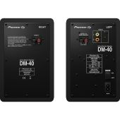 Pioneer DJ DM-40 4" DESKTOP MONITOR SPEAKERS (PAIR) - Black