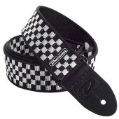 Jim Dunlop D38-31BK B& W Check Guitar Strap