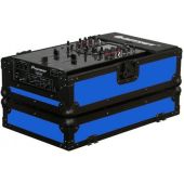 Odyssey Universal 10-inch Format Extra Deep Black on Blue DJ Mixer Case