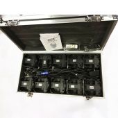 JMAZ Lighting Charging Flight Case for MAD PAR HEX SERIES (HOLDS 10PCS)