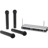 Samson Stage 466 Quad Handheld VHF Wireless Microphone System