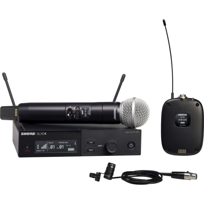 Shure SLXD124/85 Digital Wireless Combo Microphone System (G58: 470 to 514 MHz)