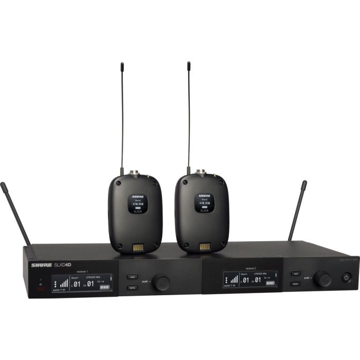 Shure SLXD14D Dual-Channel Digital Wireless Guitar System (G58: 470 to 514 MHz)