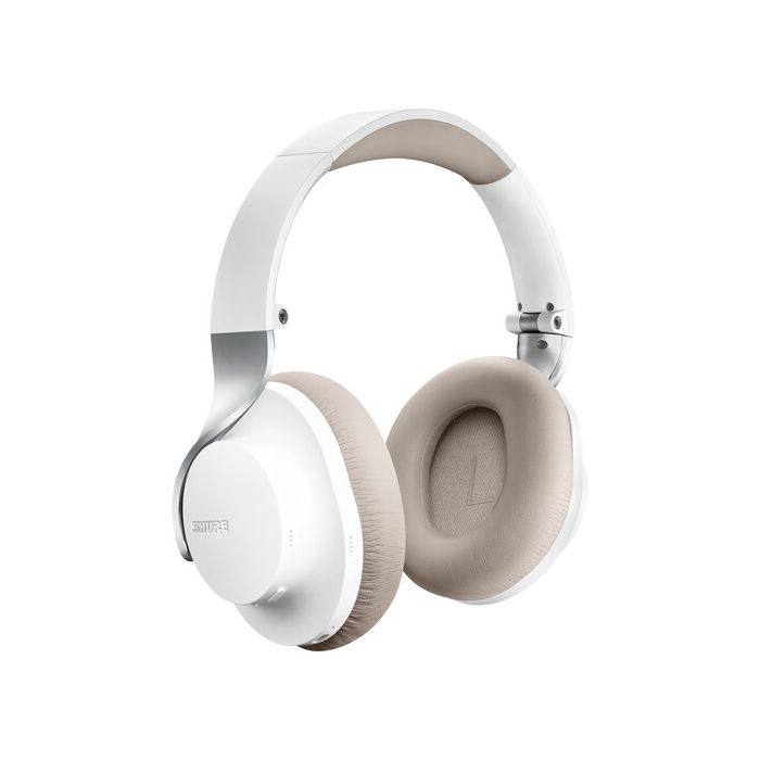 Shure AONIC 40 Noise-Canceling Wireless Over-Ear Headphones (White/Tan)