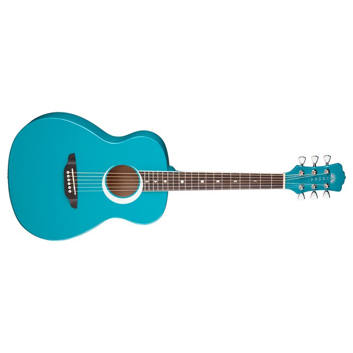 Luna Aurora Borealis 3/4-Size Acoustic Guitar - Teal Sparkle