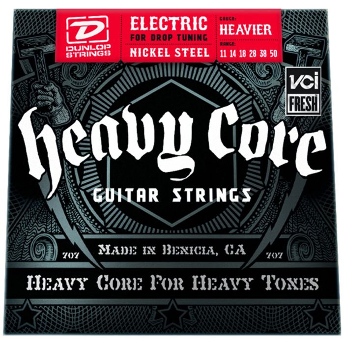 Dunlop 3 Sets of DHCN1150 Heavier Core 6/SET Electric Strings