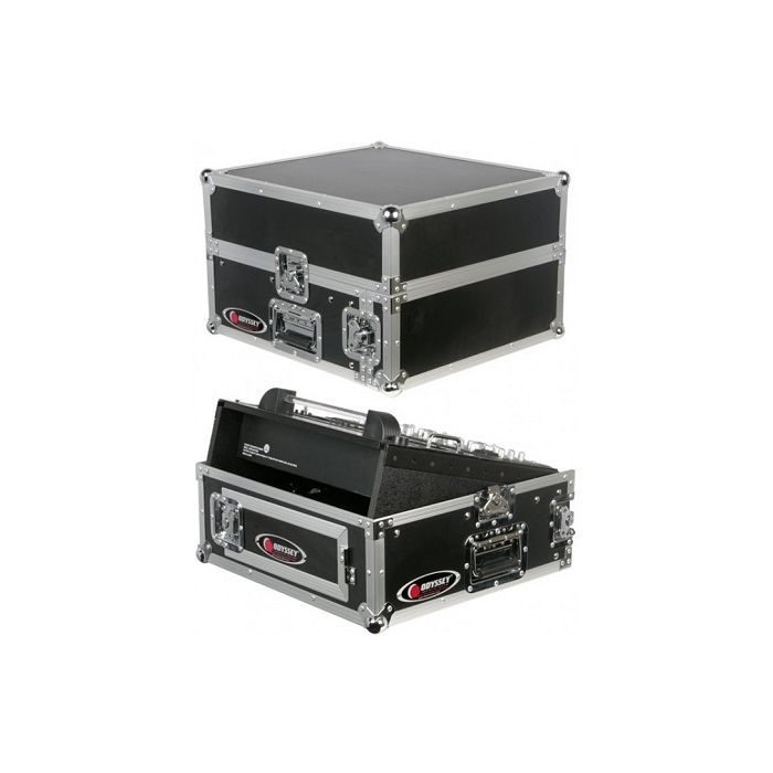 Odyssey 10U Top Slanted 2U Bottom Vertical Combo Rack