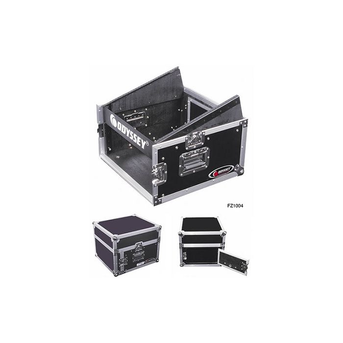 Odyssey 10U Top Slanted 4U Vertical Pro Combo Rack