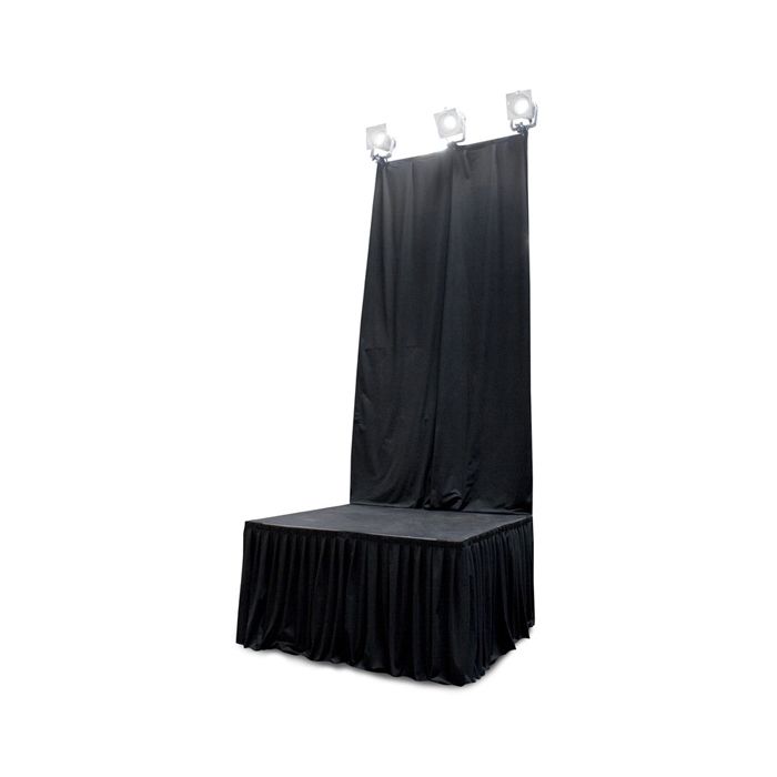 IntelliStage - Back Drop Curtain - Measures 4' x 8' High  (1 pc per pack)