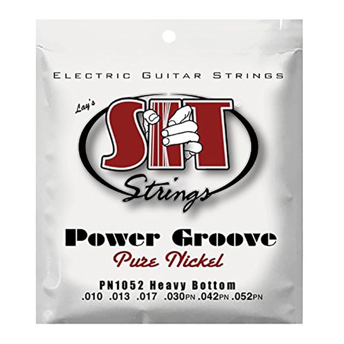 S.I.T. Strings PN1052 Heavy Bottom Pure Nickel Power Groove Electric Guitar Strings