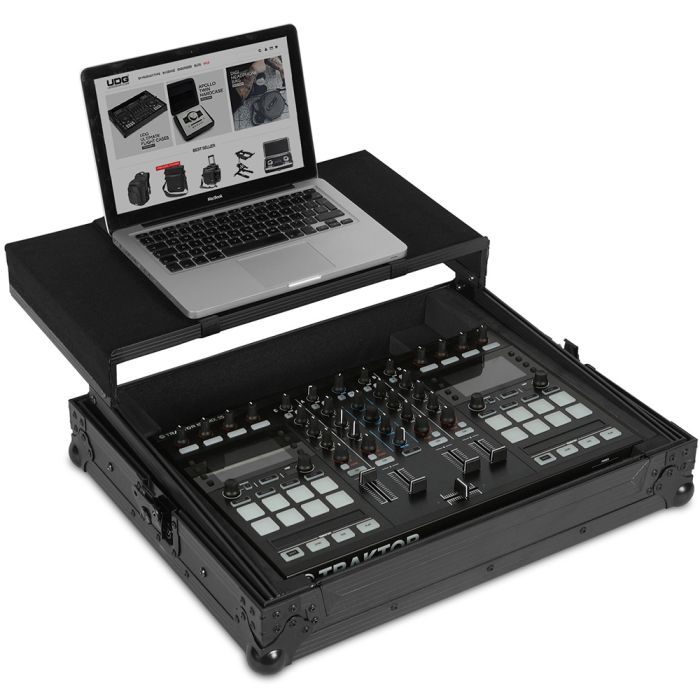 UDG Ultimate Flight Case Multi Format XL MKII Black Plus (Laptop Shelf)