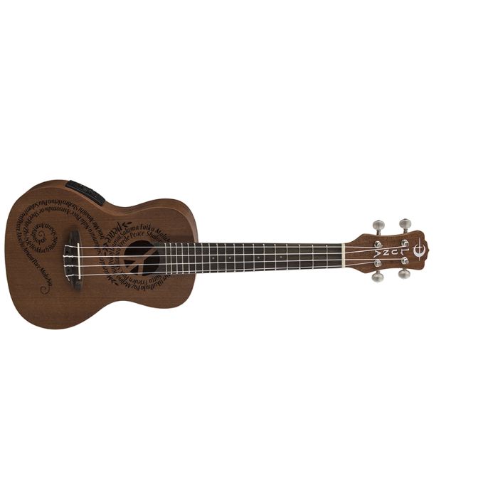 Luna Guitars Maluhia Concert Acoustic-Electric Ukulele Mahogany with case