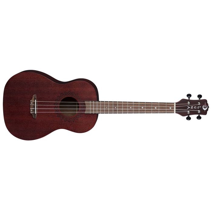 Luna Guitars - Uke Vintage Mahogany Baritone - Red Satin