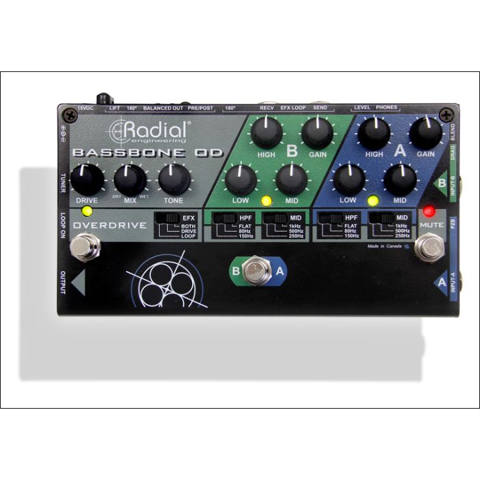 Radial Bassbone OD 2-Channel Bass Preamp