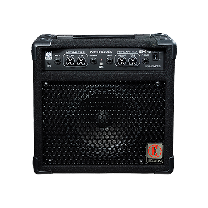 Eden multi-purpose Combo with 2 instrument inputs. 15W 1x8" speaker