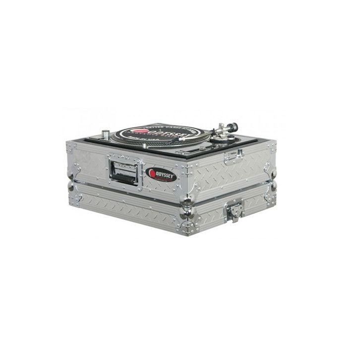 Odyssey Flight Zone Ata Diamond Plated Dj Turntable Case