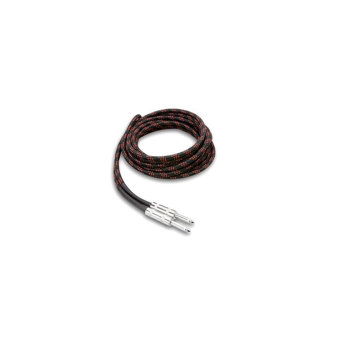 Hosa 3GT-18C5 18 Feet BK/RD Hosa Straight to Same, 24 AWG OFC, 90% OFC