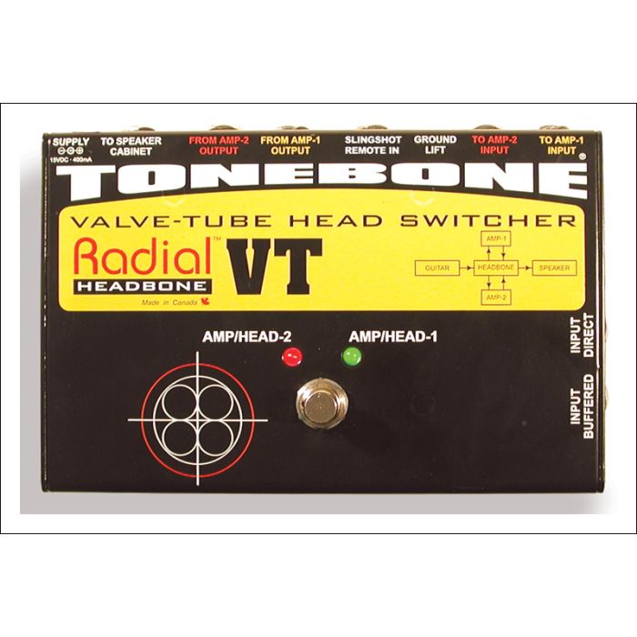 Radial Engineering Headbone VT Amp Head Switcher for Tube Amps