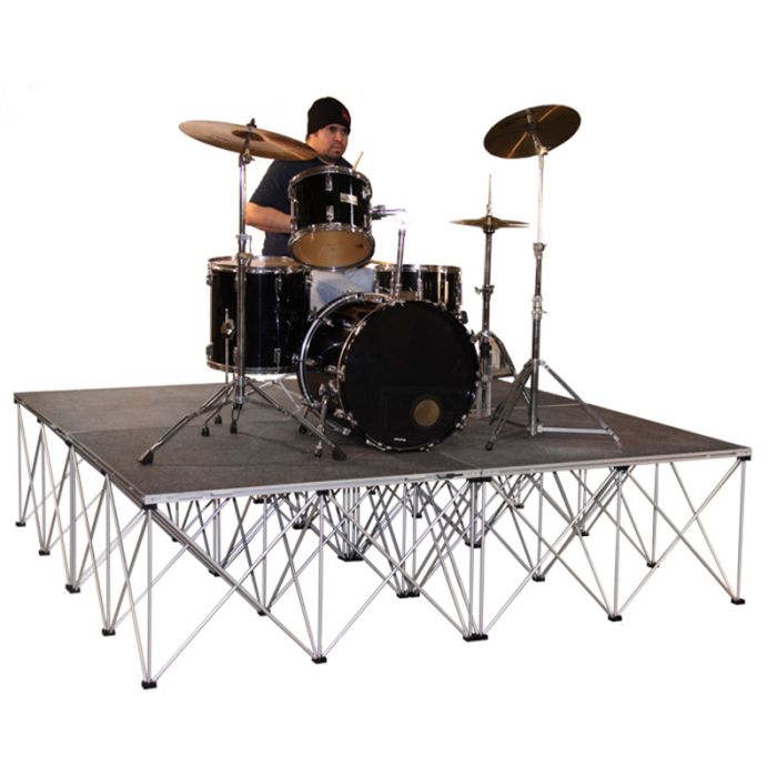 IntelliStage - 24" HIGH COMPLETE DRUM RISER  (4 PCS. OF 24" MATCHING RISERS)