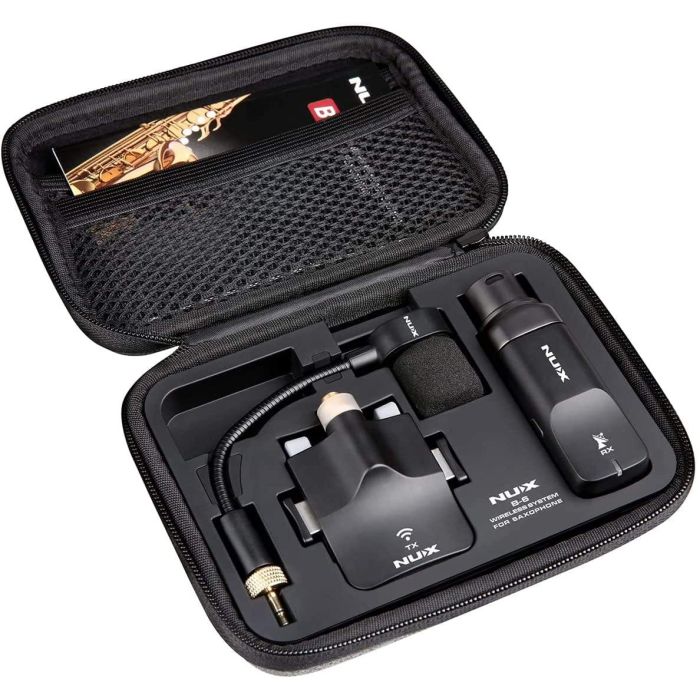 NUX B-6SAX 2.4GHz Wireless Saxophone Microphone System