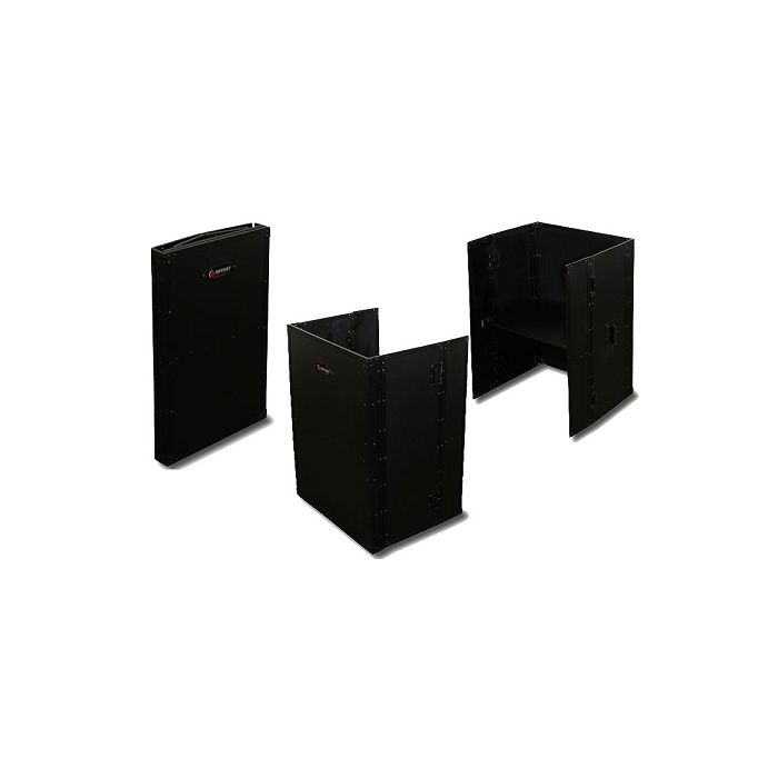 Odyssey 26″ Wide x 36″ Tall Black DJ Fold-out Stand