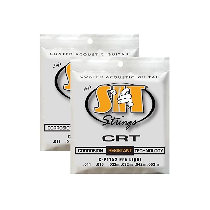 S.I.T. Strings CP1152 Pro Light Phosphor Bronze Coated Acoustic Guitar Strings - 2 Sets