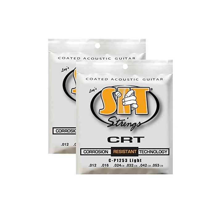 S.I.T. Strings CP1253 Light Phosphor Bronze Coated Acoustic Guitar Strings - 2 Sets