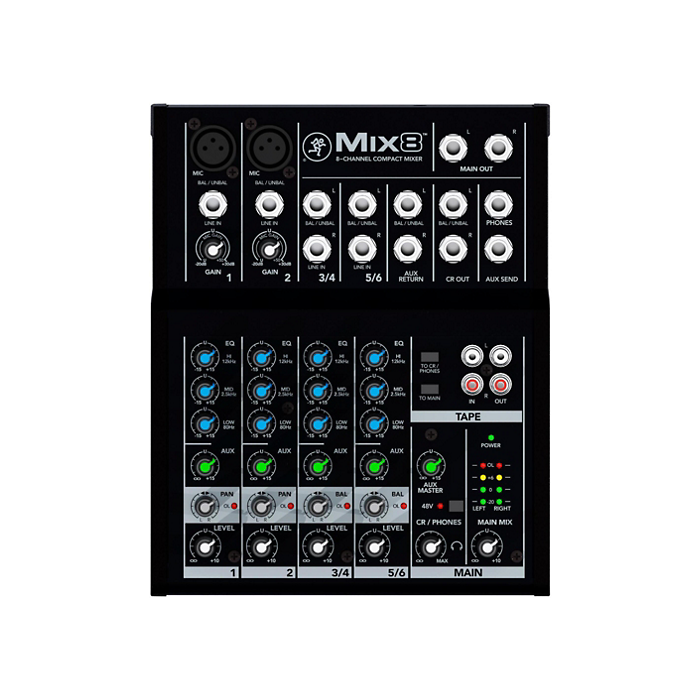 Mackie Mix8 8-channel Compact Mixer